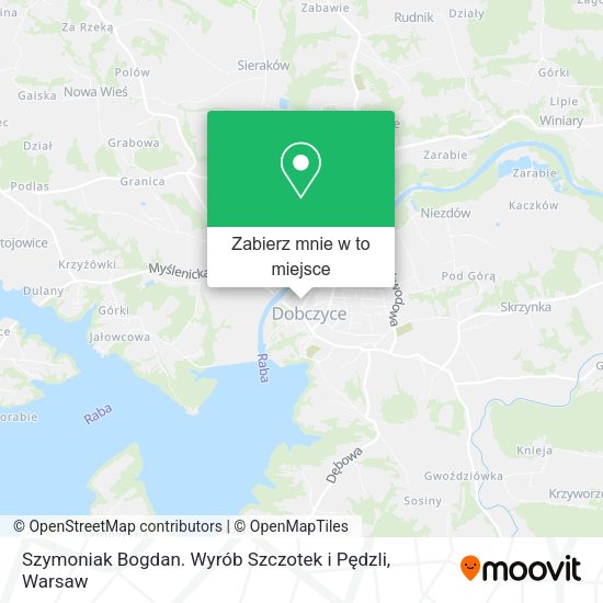 Mapa Szymoniak Bogdan. Wyrób Szczotek i Pędzli