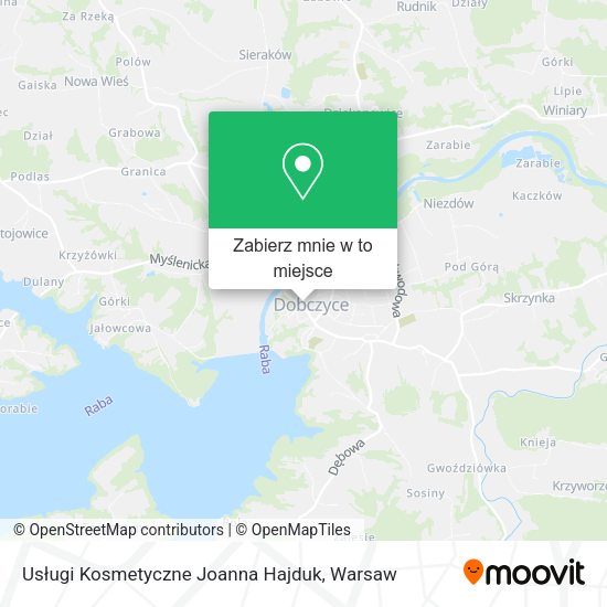 Mapa Usługi Kosmetyczne Joanna Hajduk