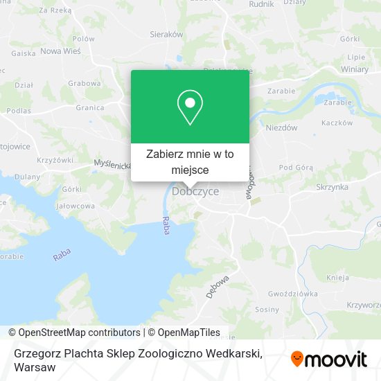 Mapa Grzegorz Plachta Sklep Zoologiczno Wedkarski