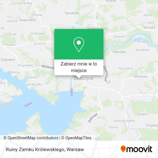 Mapa Ruiny Zamku Królewskiego