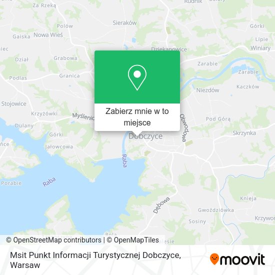 Mapa Msit Punkt Informacji Turystycznej Dobczyce