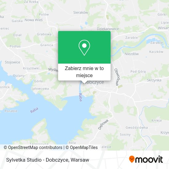 Mapa Sylvetka Studio - Dobczyce