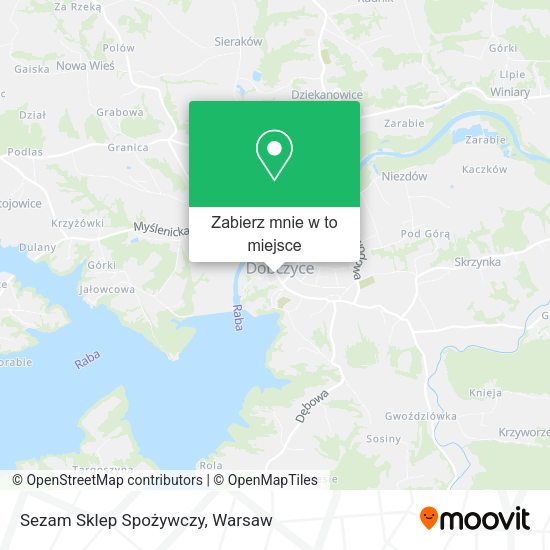 Mapa Sezam Sklep Spożywczy