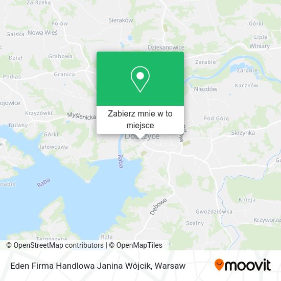 Mapa Eden Firma Handlowa Janina Wójcik