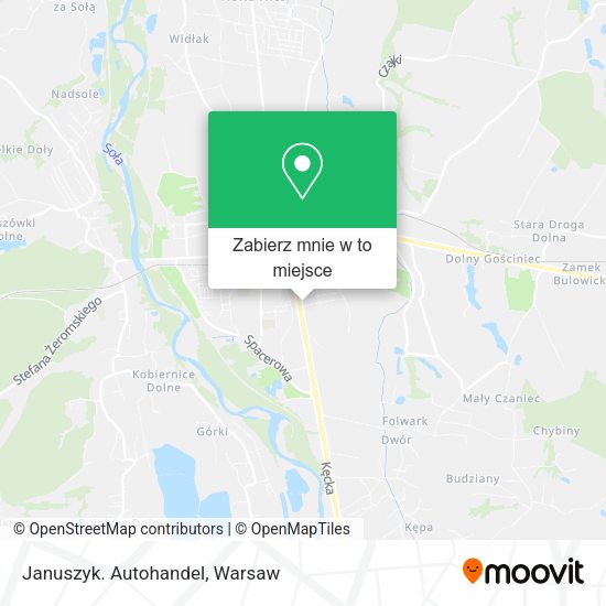 Mapa Januszyk. Autohandel