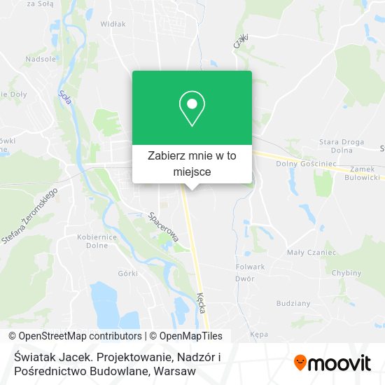 Mapa Światak Jacek. Projektowanie, Nadzór i Pośrednictwo Budowlane