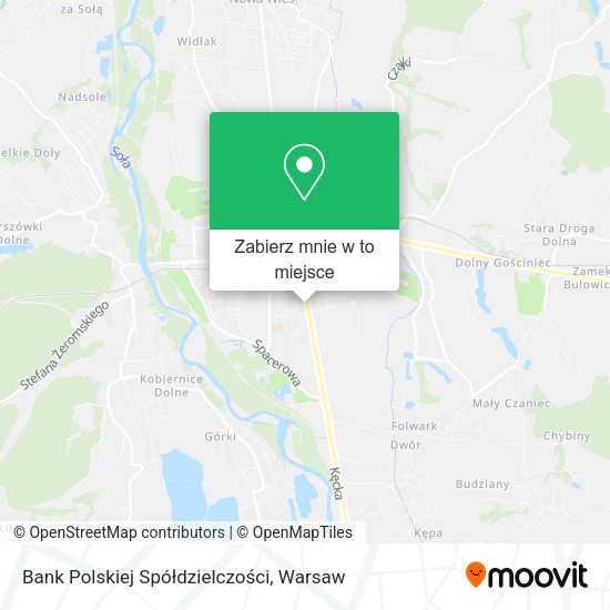 Mapa Bank Polskiej Spółdzielczości