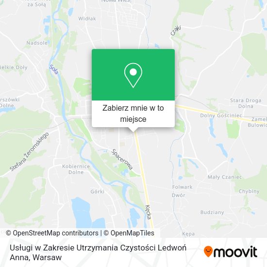 Mapa Usługi w Zakresie Utrzymania Czystości Ledwoń Anna