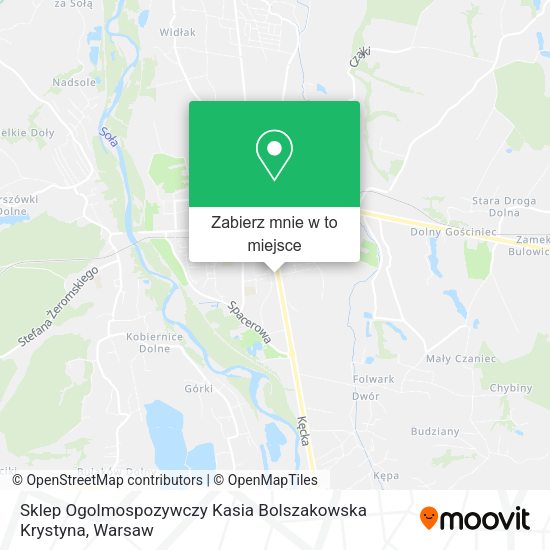 Mapa Sklep Ogolmospozywczy Kasia Bolszakowska Krystyna