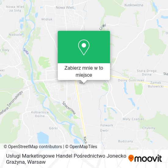 Mapa Usługi Marketingowe Handel Pośrednictwo Jonecko Grażyna