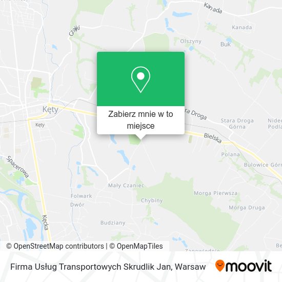 Mapa Firma Usług Transportowych Skrudlik Jan