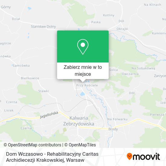 Mapa Dom Wczasowo - Rehabilitacyjny Caritas Archidiecezji Krakowskiej