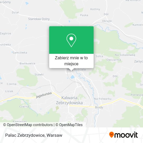 Mapa Pałac Zebrzydowice