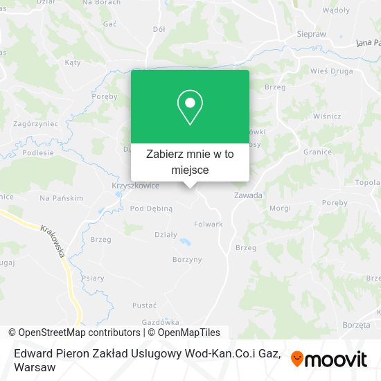 Mapa Edward Pieron Zakład Uslugowy Wod-Kan.Co.i Gaz