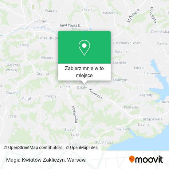 Mapa Magia Kwiatów Zakliczyn