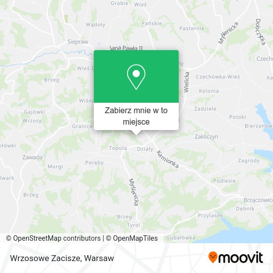 Mapa Wrzosowe Zacisze