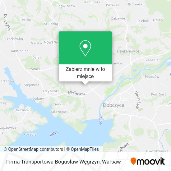 Mapa Firma Transportowa Bogusław Węgrzyn