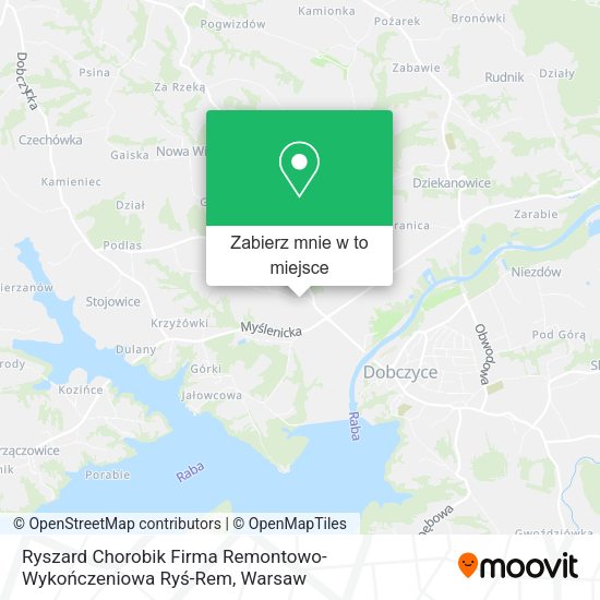 Mapa Ryszard Chorobik Firma Remontowo- Wykończeniowa Ryś-Rem