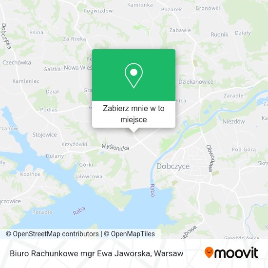 Mapa Biuro Rachunkowe mgr Ewa Jaworska