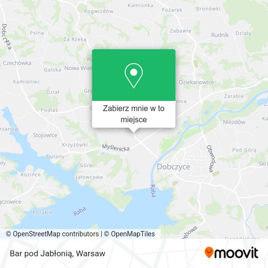 Mapa Bar pod Jabłonią