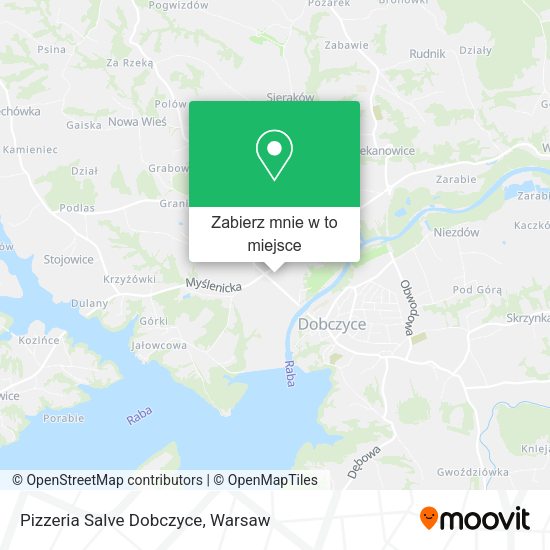 Mapa Pizzeria Salve Dobczyce