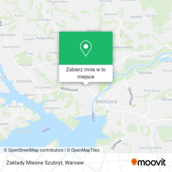 Mapa Zaklady Miesne Szubryt