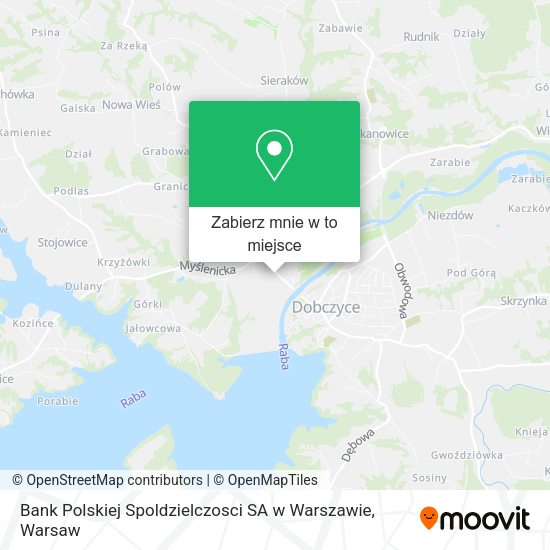 Mapa Bank Polskiej Spoldzielczosci SA w Warszawie