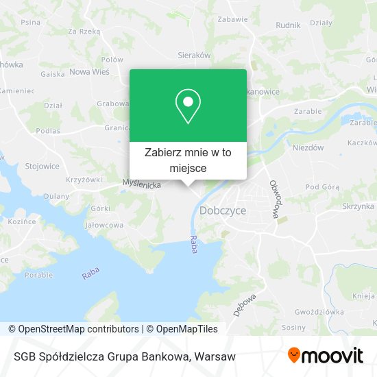 Mapa SGB Spółdzielcza Grupa Bankowa