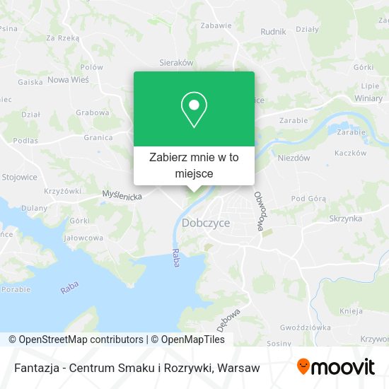 Mapa Fantazja - Centrum Smaku i Rozrywki