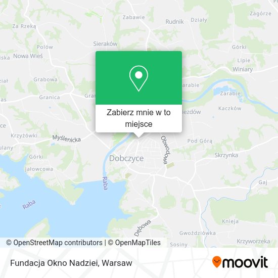 Mapa Fundacja Okno Nadziei