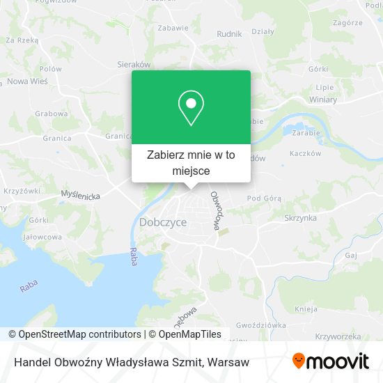 Mapa Handel Obwoźny Władysława Szmit