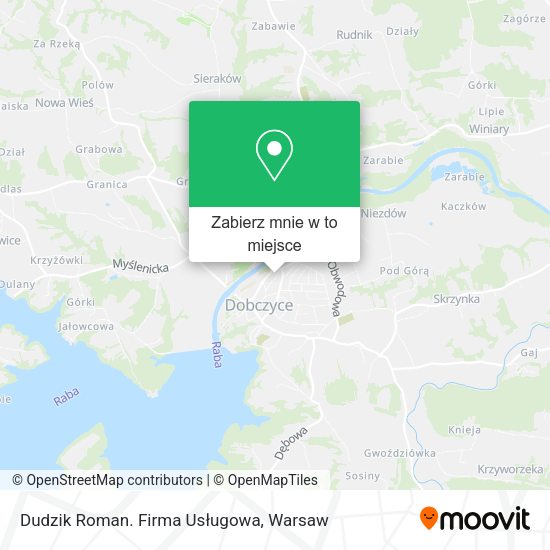 Mapa Dudzik Roman. Firma Usługowa