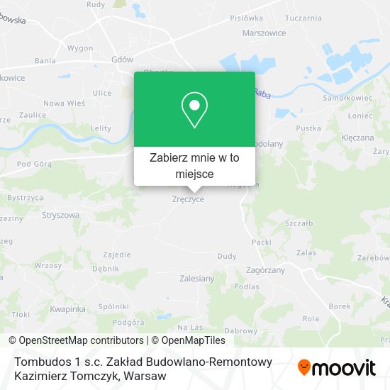 Mapa Tombudos 1 s.c. Zakład Budowlano-Remontowy Kazimierz Tomczyk