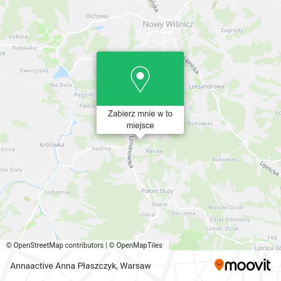 Mapa Annaactive Anna Płaszczyk