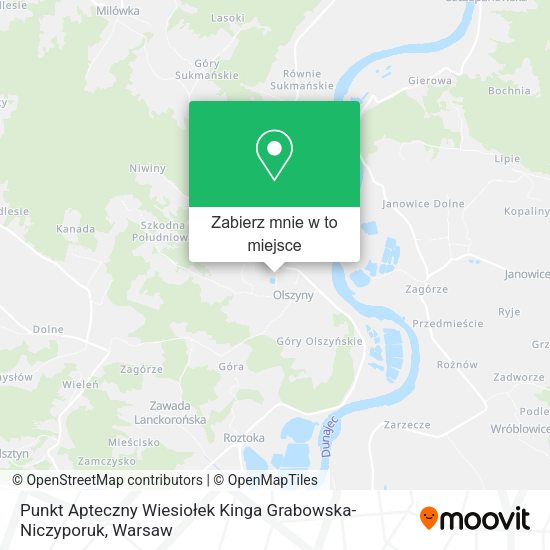 Mapa Punkt Apteczny Wiesiołek Kinga Grabowska-Niczyporuk