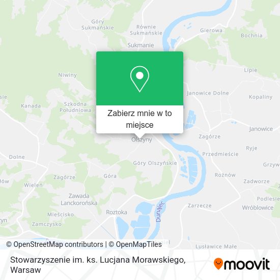 Mapa Stowarzyszenie im. ks. Lucjana Morawskiego