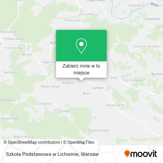 Mapa Szkoła Podstawowa w Lichwinie