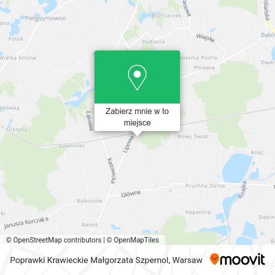 Mapa Poprawki Krawieckie Małgorzata Szpernol