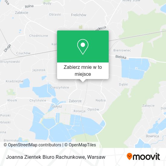 Mapa Joanna Zientek Biuro Rachunkowe