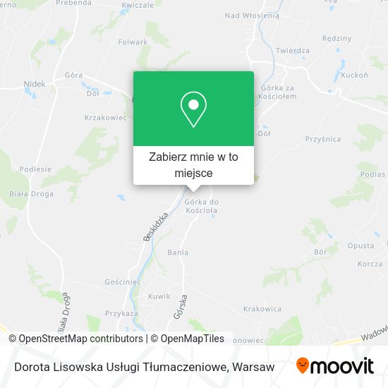 Mapa Dorota Lisowska Usługi Tłumaczeniowe