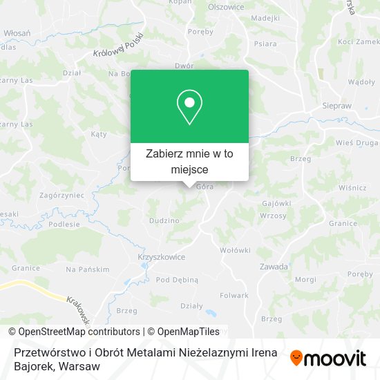 Mapa Przetwórstwo i Obrót Metalami Nieżelaznymi Irena Bajorek