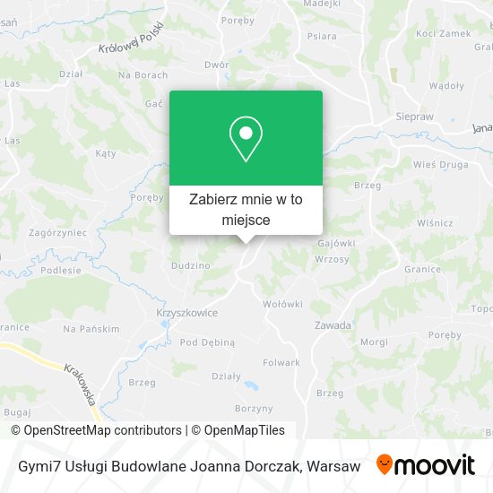 Mapa Gymi7 Usługi Budowlane Joanna Dorczak