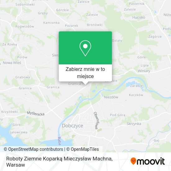 Mapa Roboty Ziemne Koparką Mieczysław Machna