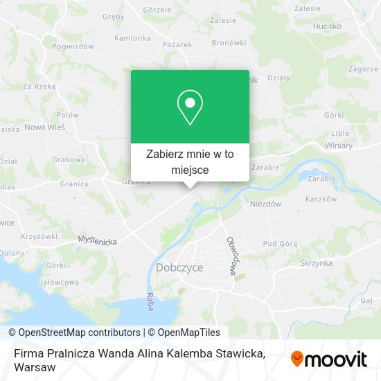 Mapa Firma Pralnicza Wanda Alina Kalemba Stawicka