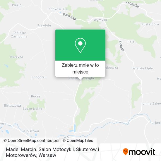 Mapa Mądel Marcin. Salon Motocykli, Skuterów i Motorowerów