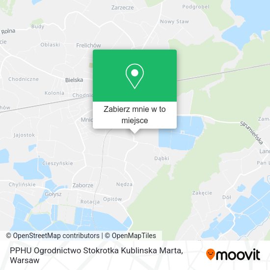 Mapa PPHU Ogrodnictwo Stokrotka Kublinska Marta