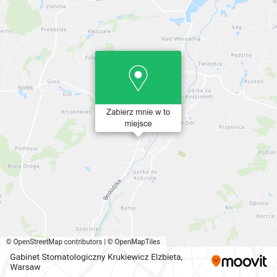 Mapa Gabinet Stomatologiczny Krukiewicz Elzbieta