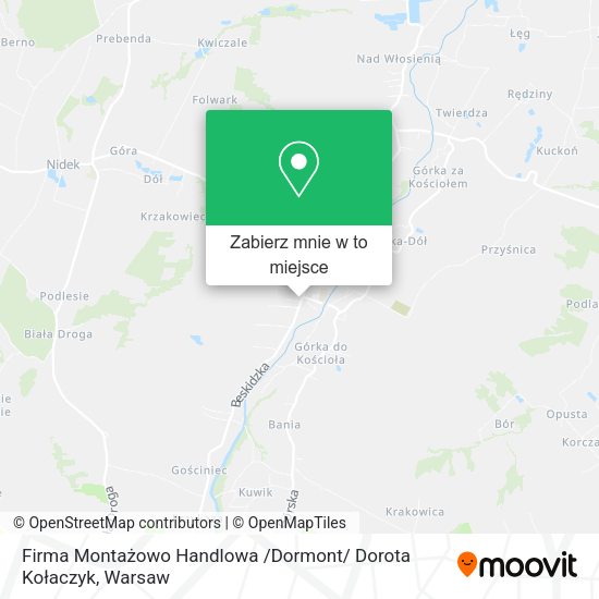 Mapa Firma Montażowo Handlowa /Dormont/ Dorota Kołaczyk