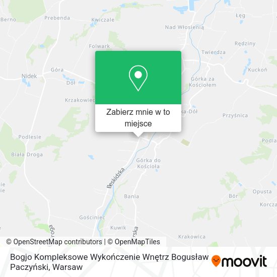 Mapa Bogjo Kompleksowe Wykończenie Wnętrz Bogusław Paczyński