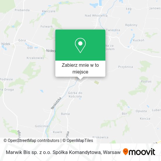 Mapa Marwik Bis sp. z o.o. Spółka Komandytowa